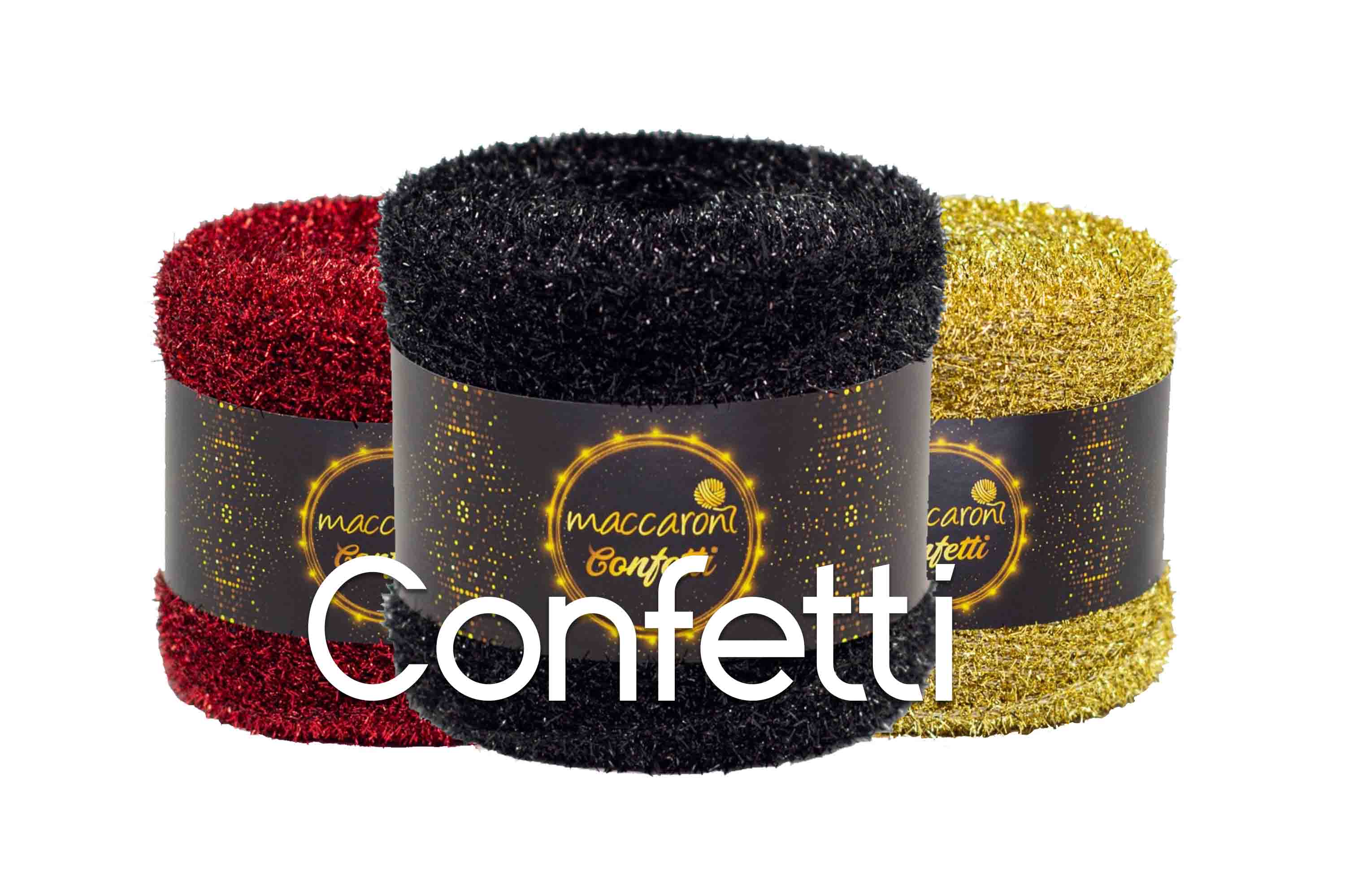 confetti yarns glitter shinny yarn maccaroni yarn