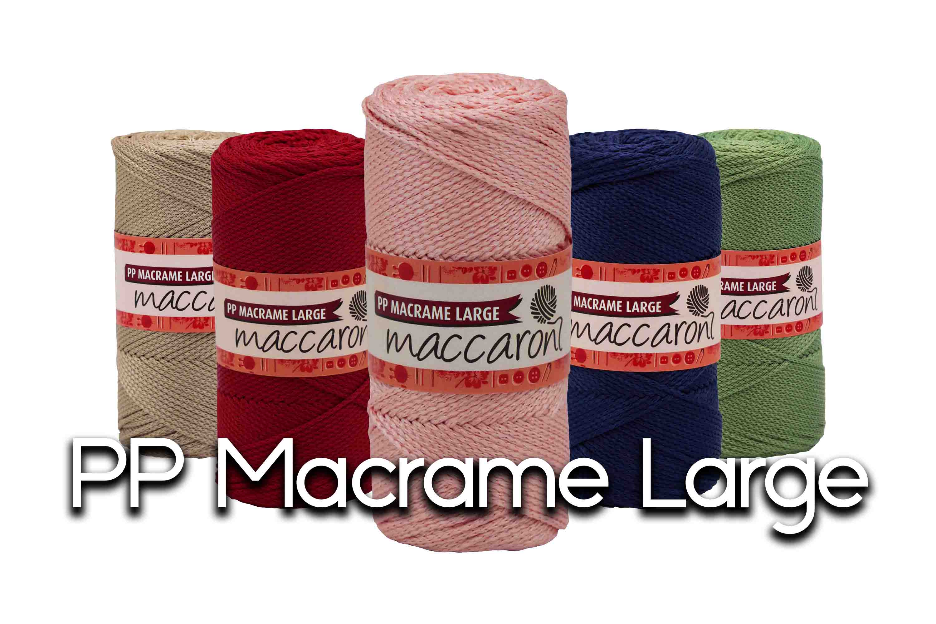polyproplene yarn  macrame yarns pp macrame large yarn maccaroni yarn