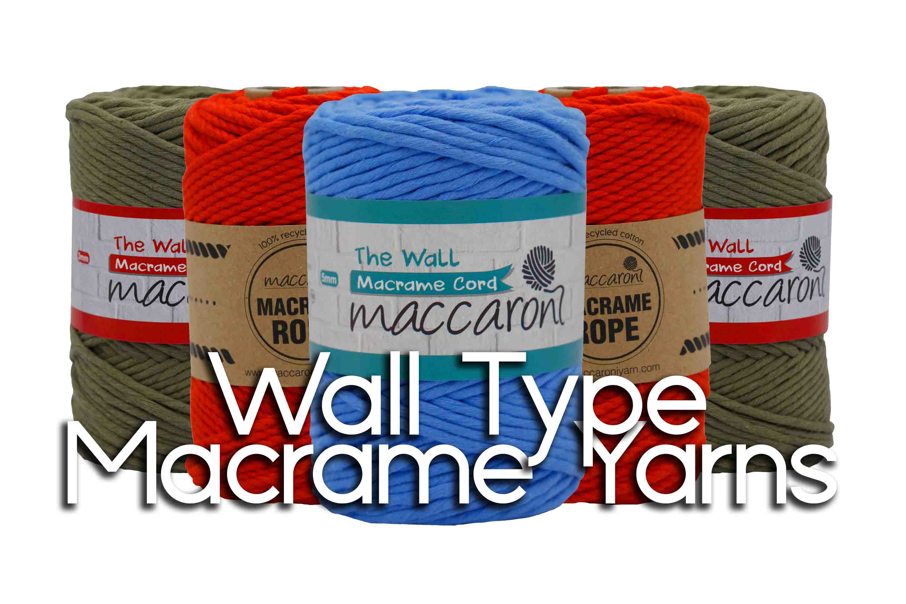macrame cord the wall macrame yarns cotton yarn maccaroni yarn
